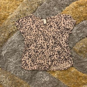 Cheetah Crop Top Style Tshirt